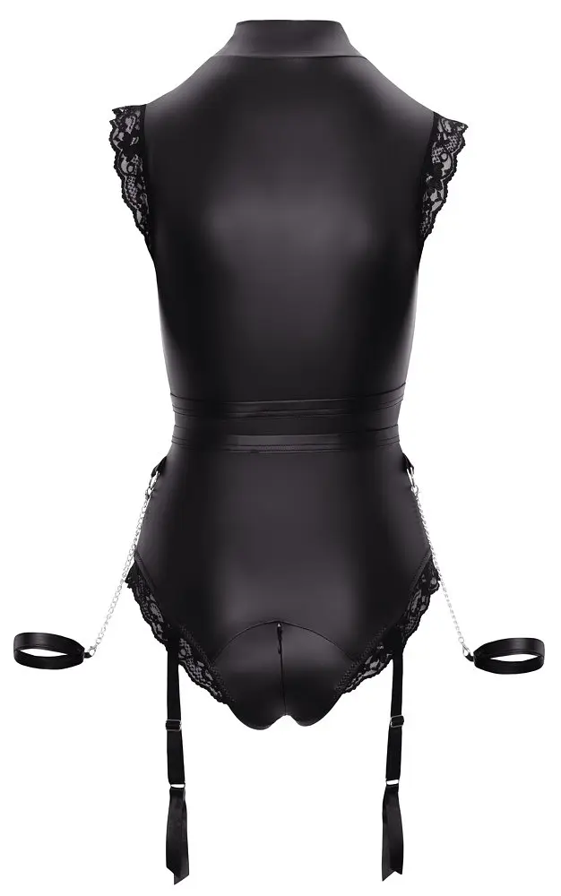 Боді Cottelli Collection Bondage Matte XL чорний - фото 5