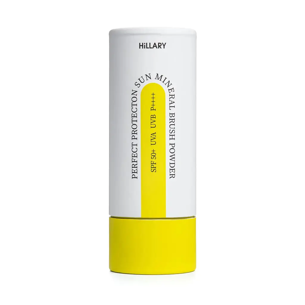 Сонцезахисна мінеральна пудра натуральна бежева з SPF 50+ Perfect Protection Sun Mineral Brush Powder Warm Medium Tone Hillary 4 г - фото 2