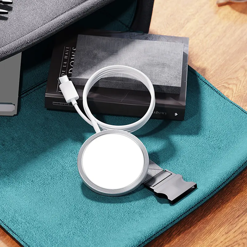 Зарядне бездротове HOCO magnetic wireless fast charger CW30 Pro до 15 ват біле - фото 4