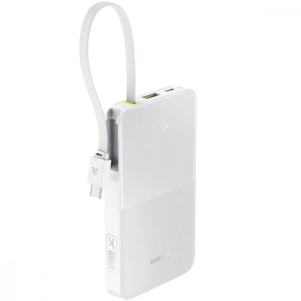 Павербанк Baseus EnerFill Bipow2 Pro White 10 000 mAh / 22.5 Вт (E0027601) - фото 3