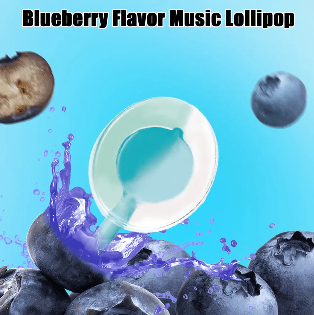 Льодяник Amos Tasty Sounds Audio Lollipop Blueberry Flavour 12г - фото 4