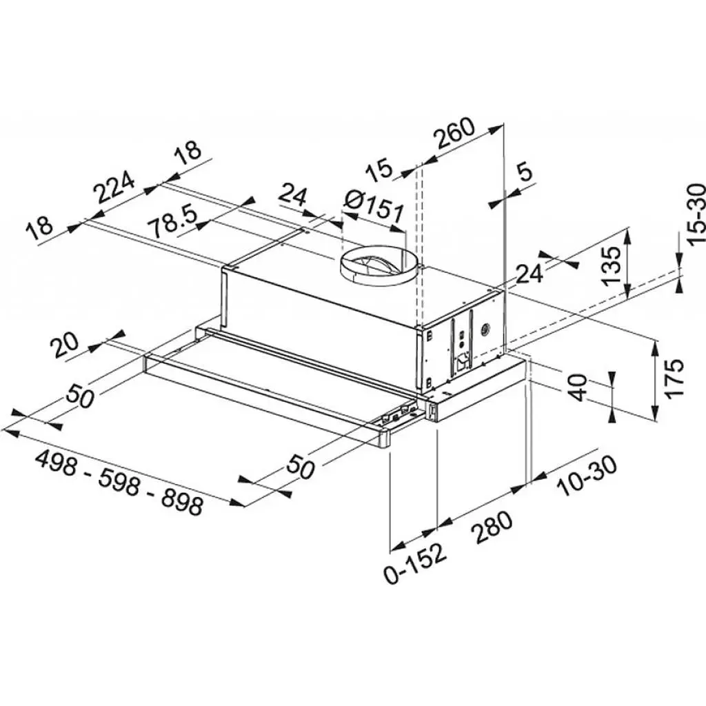 Витяжка кухонна Franke FTC 632L BK (315.0547.798) - фото 2