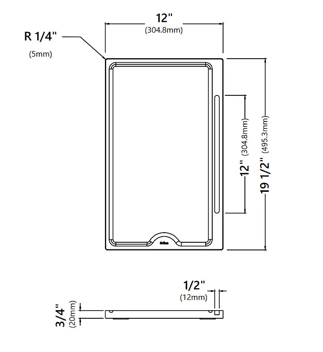 Дошка для нарізання Kraus KCBT-103BB - фото 4