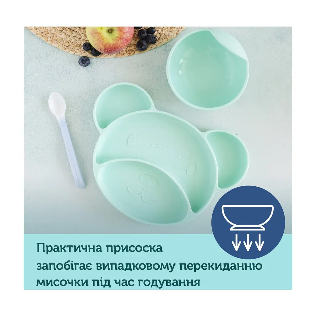 Тарілка дитяча Canpol babies Ведмедик на присосці рожева (51/401_pin) - фото 4