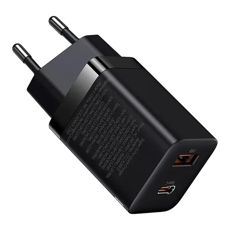 ЗП Baseus Super Si Pro C+U 30W Black (CCSUPP-E01) - фото 2