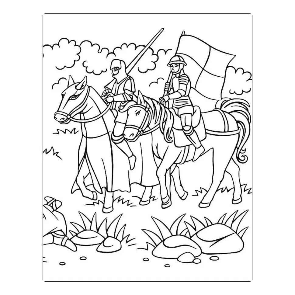 Велика книга розмальовок "Воїни та чудовиська" 1736005, 64 сторінки - фото 3