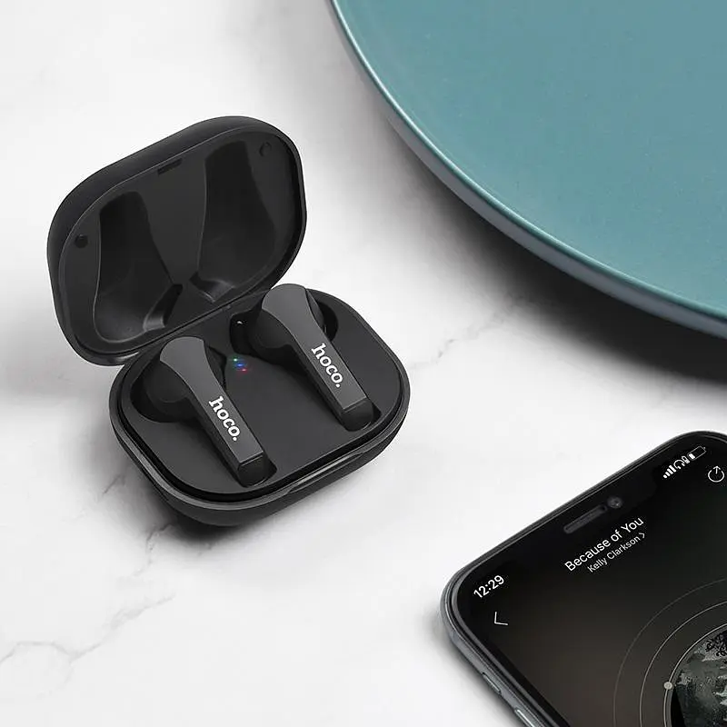 Стереогарнітура Bluetooth Hoco ES34 Black - фото 3