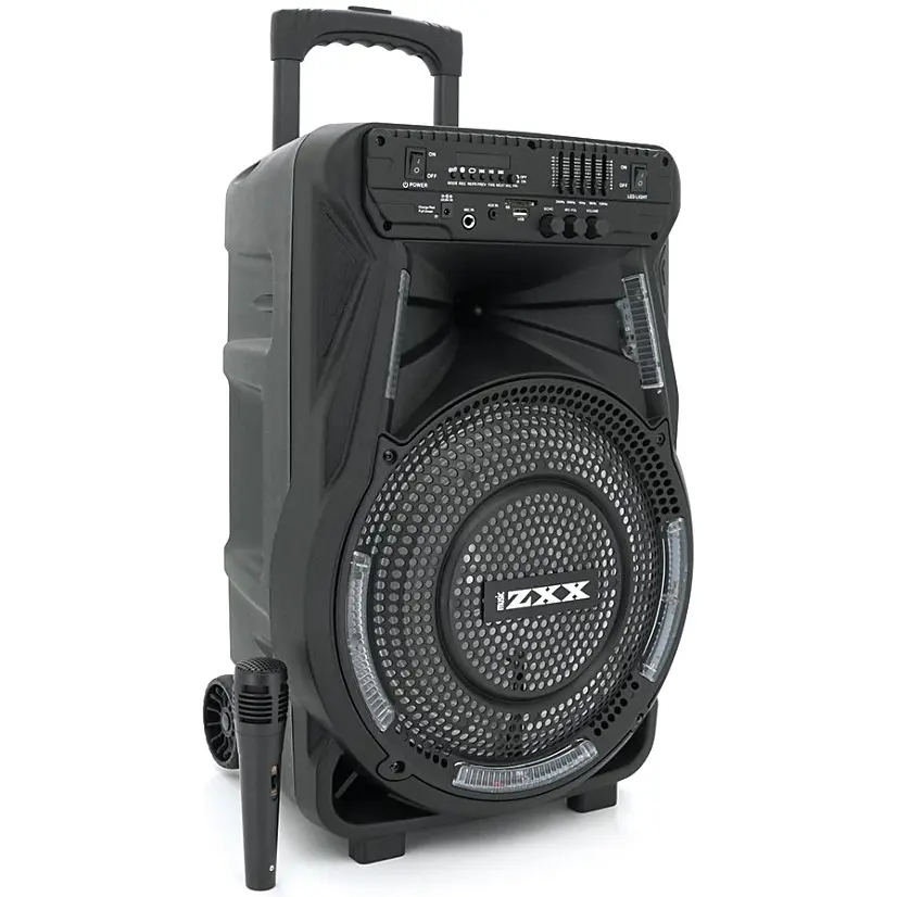 Портативна колонка з підсвіткою ZXX M7373 100W, Bluetooth-мікрофон, акумулятор 3600mAh - фото 2