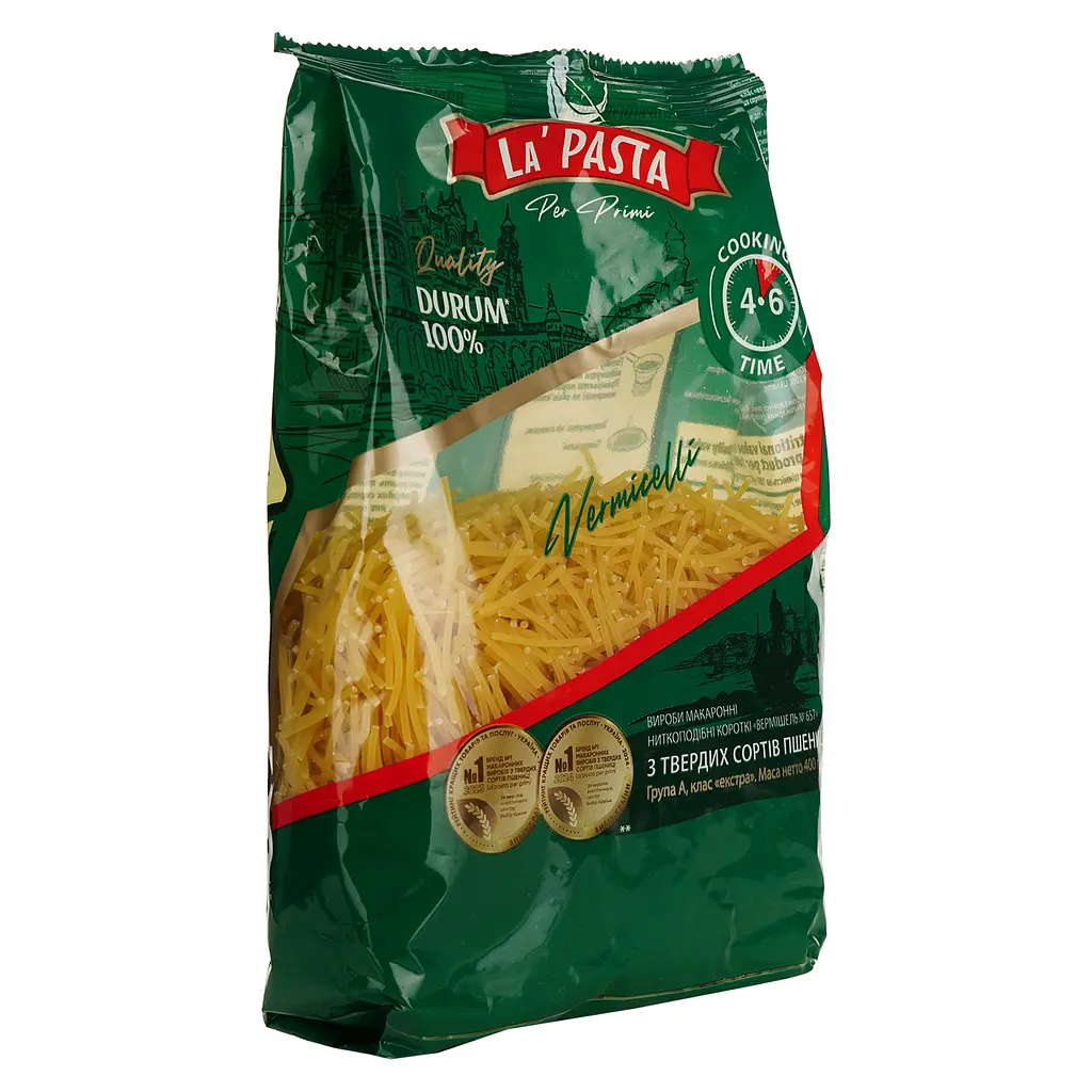Макаронні вироби La Pasta вермішель 400 г (483546) - фото 2