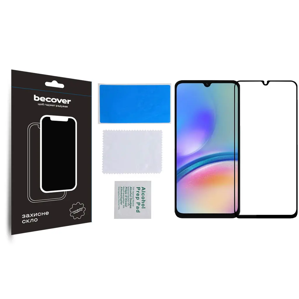 Стекло защитное BeCover Samsung Galaxy A05 SM-A055/A05s SM-A057 Black (710157) - фото 3