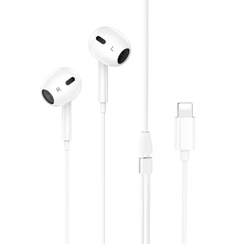 Навушники дротові HOCO M111 Max Primero digital headset Lightning Білі
