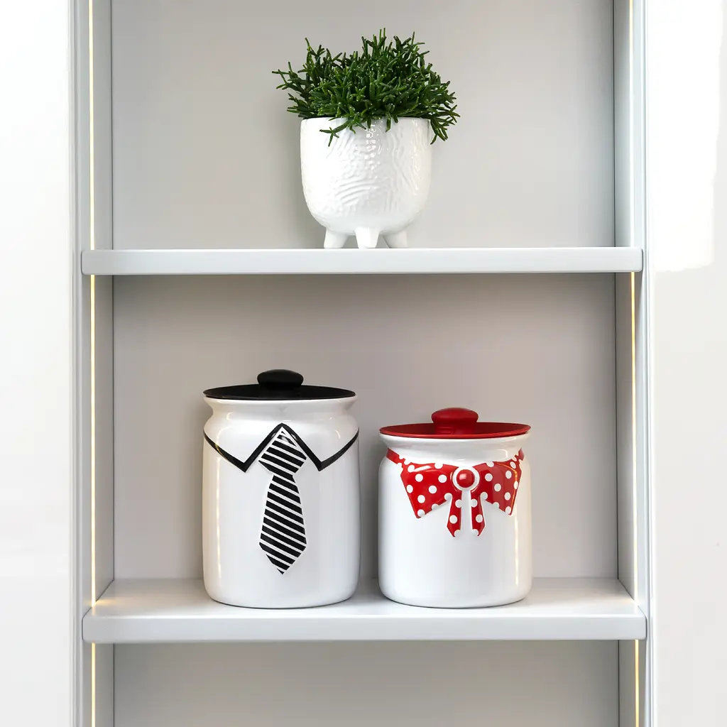 Емкость МВМ My Home 695 г белая с красным (KP-42 WHITE/RED) - фото 5