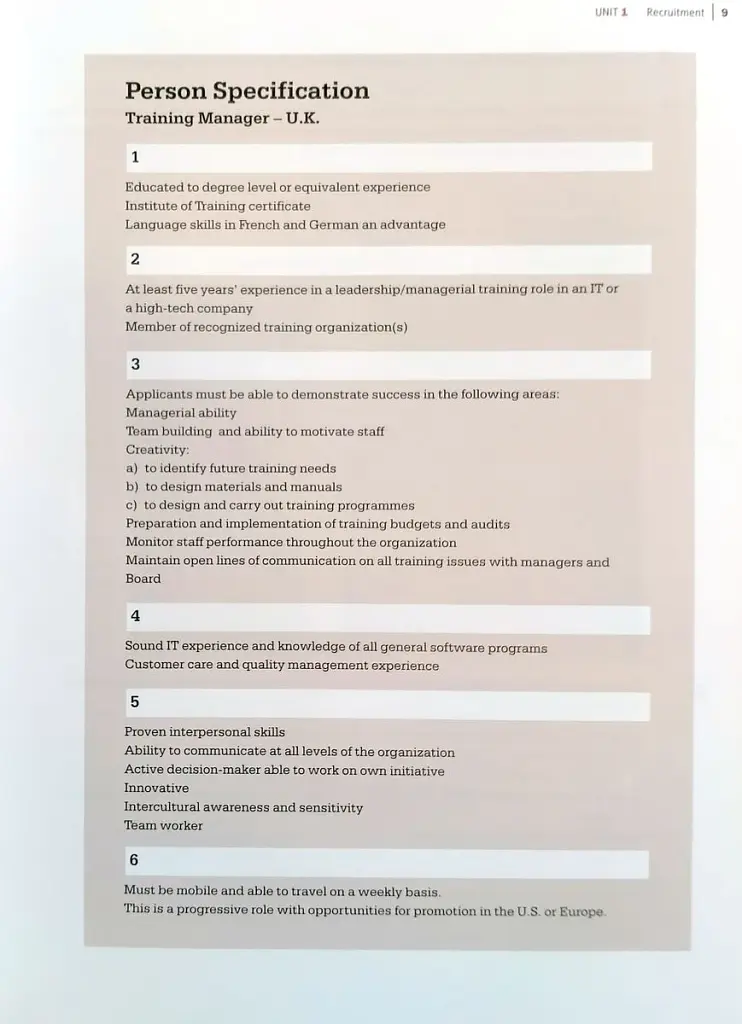 English for the Human Resources Industry: Student's Book Pack - фото 8