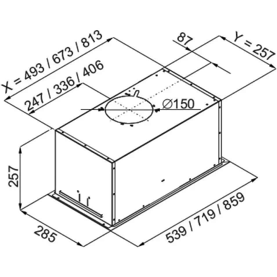 Витяжка вбудована Best Chef Studio box 1100 Inox 72 (4F493D1M2B) - фото 2