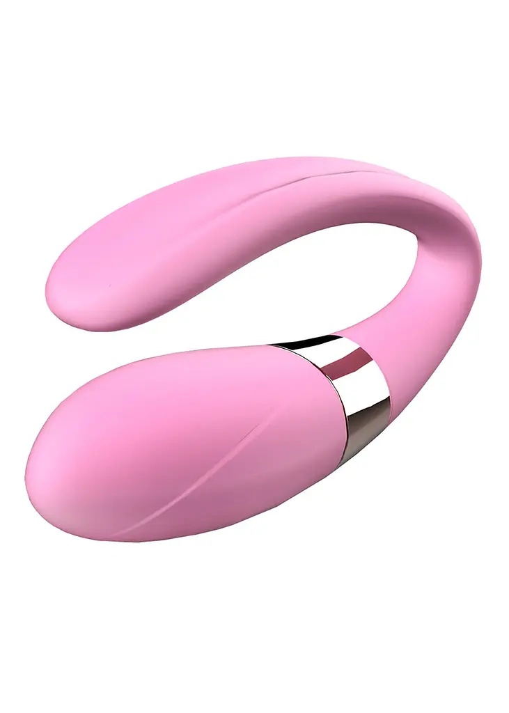 Вібратор для пар V-Vibe Pink, USB, 7 Function, Remote Control - фото 6