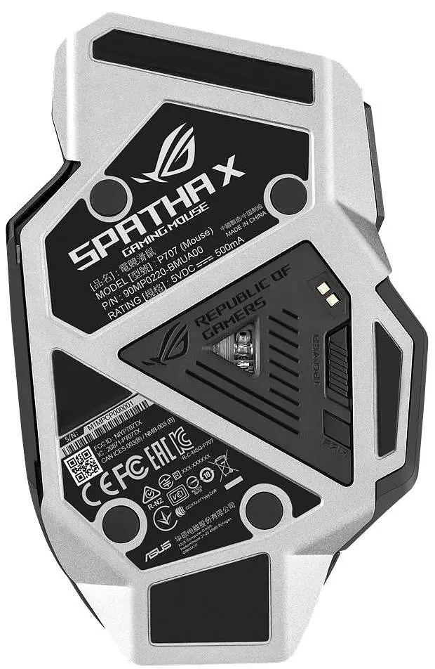 Бездротова миша ASUS ROG Spatha X RGB USB Black (90MP0220-BMUA00) - фото 2
