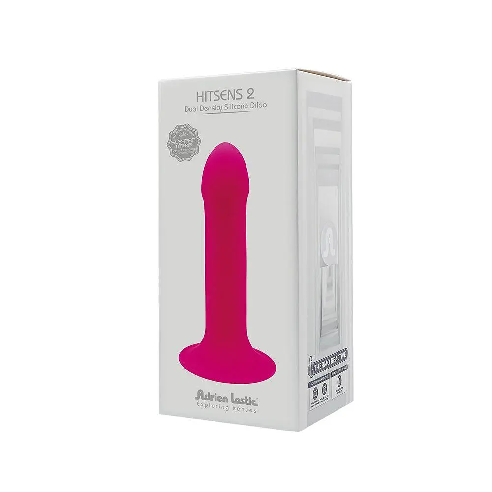 Дилдо с присоской Adrien Lastic Hitsens 2 Pink, отлично для страпона, макс диаметр 4 см, длина 16,7 см - фото 6