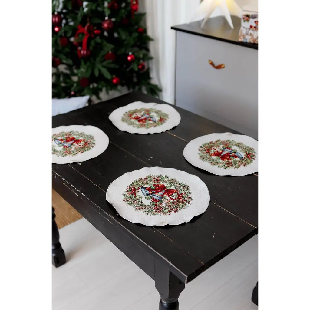 Серветка гобеленова Прованс Carousel з люрексом 35 см (41777) - фото 2