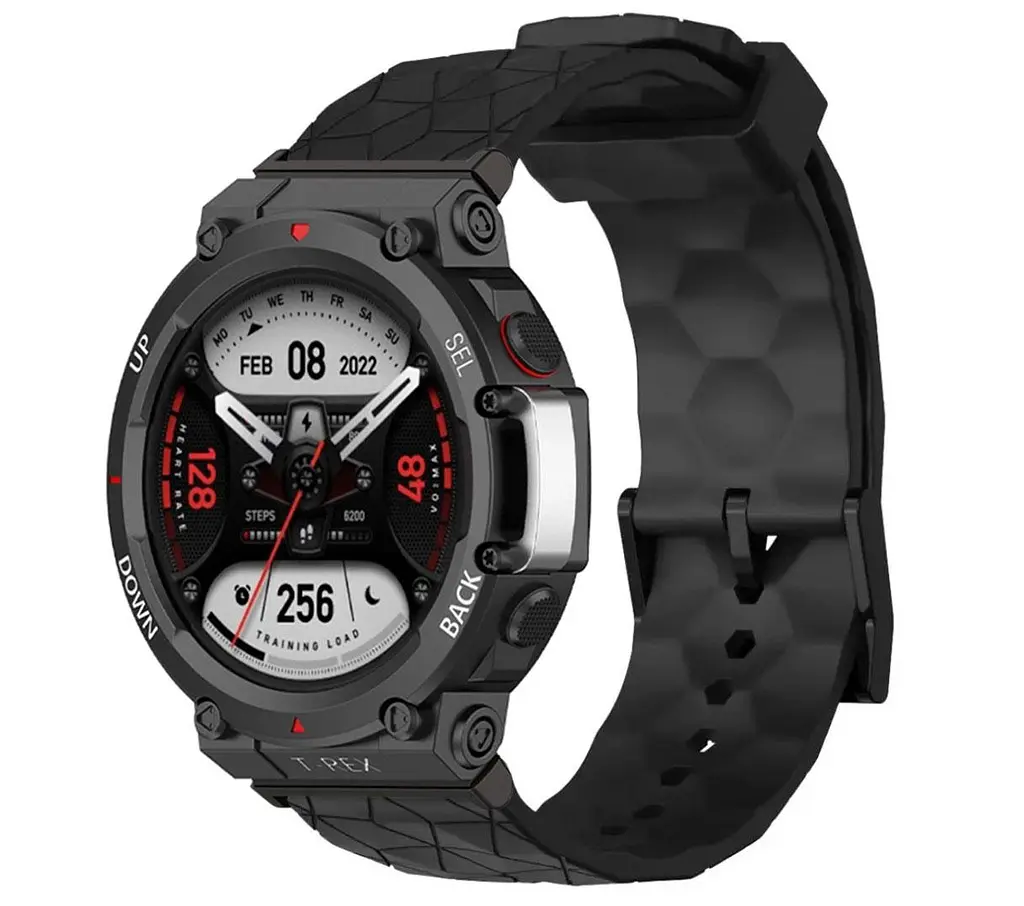 Ремінець Primolux Dimond силіконовий для годинника Xiaomi Amazfit T-Rex 2 (A2169 / A2170) - Black - фото 2