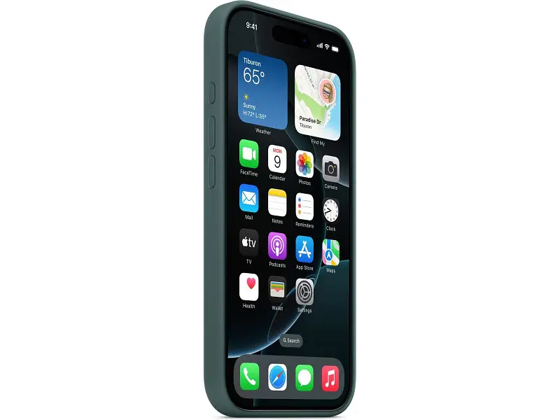 Чохол для смартфона Apple iPhone 16 Pro Silicone Case with MagSafe - Lake Green (MYYR3) - фото 2
