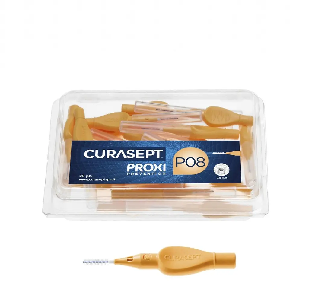 Міжзубний йоржик Curasept Proxi P08, ISO1 (0.8 мм, мандарин), 25 шт - фото 3
