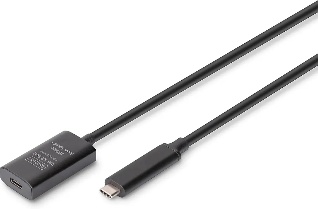 Подовжувач Digitus USB 3.2 Gen2 Active Cable 10G, C/M-C/F, 5м, чорний teh0013732 - фото 2