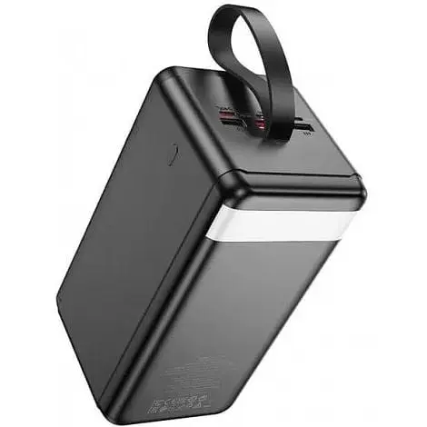 Портативна батарея Hoco J123D 90000mAh Element power bank with digital display чорна 6942007612104 - фото 3