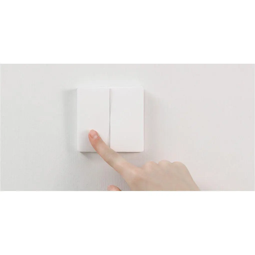 Вимикач бездротовий Aqara Wireless Remote Switch H1 Double Rocker (2 клавіші) євро глобальний WRS-R02 / AR009GLW02 білий - фото 5