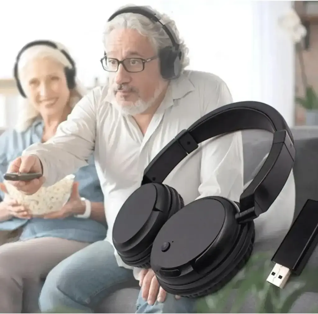 Беспроводные наушники KST-900BT Bluetooth с FM-радио глубокие черные басы для телевизора и ПК - фото 3