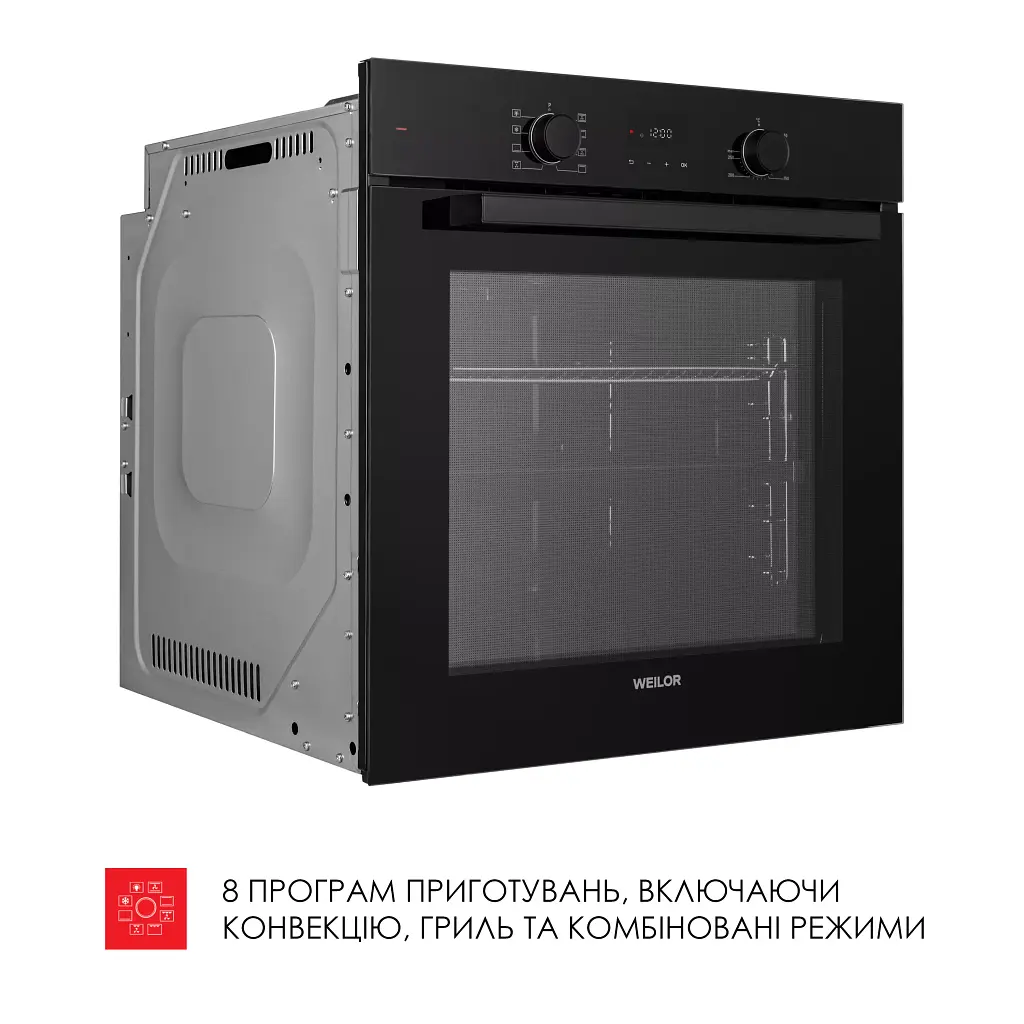 Духова шафа електрична Weilor FDO6F82BK - фото 9