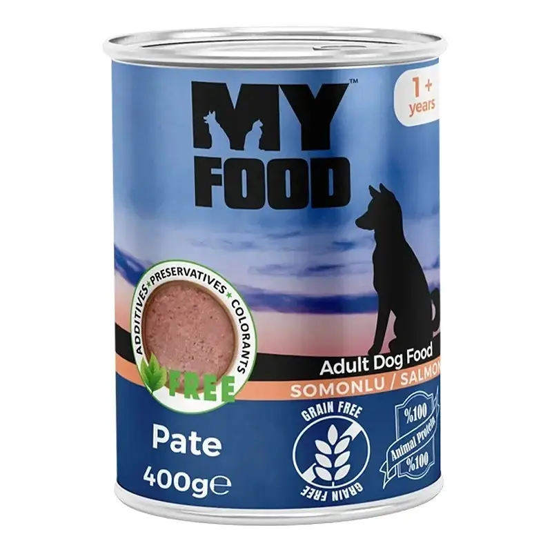 Вологий корм Hermos My Food Паштет для собак з лососем 400 г