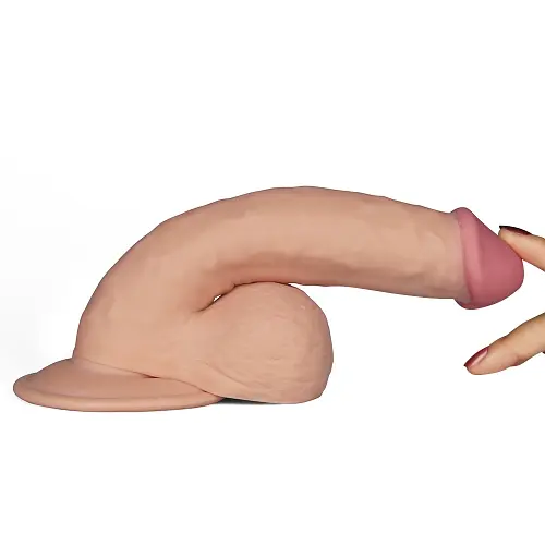 Вібратор Lovetoy The Ultra Soft Dude Реалістичний, 20 см - фото 2