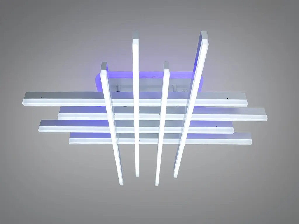 Стельова LED люстра Diasha 7012WH LED 3color dimme біла 136 Вт пульт димер підсвітка - фото 2