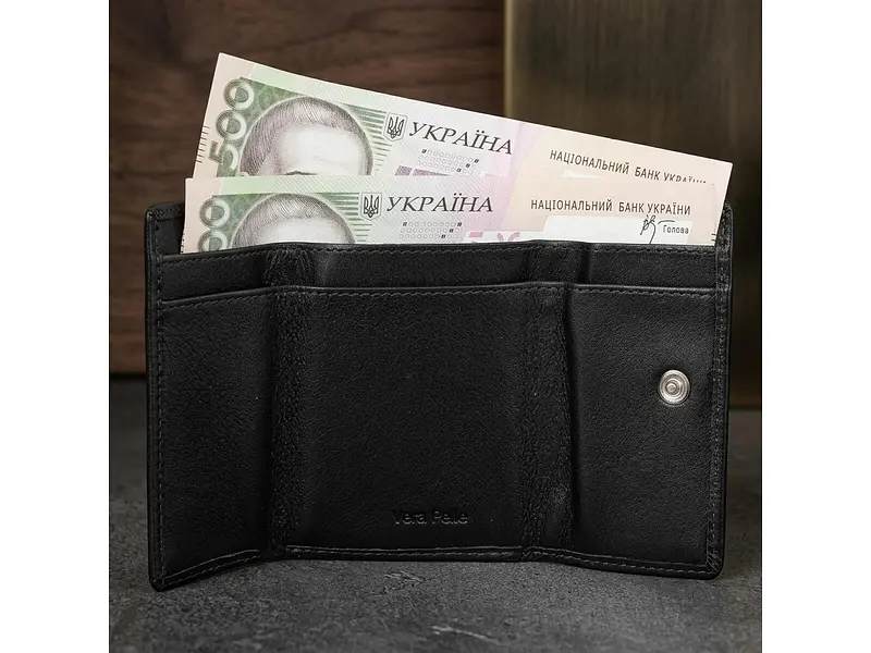 Гаманець жіночий натуральна шкіра Cortina 5056 nero Чорний 7,5x9,5 см TONY PEROTTI acs0032583 - фото 5
