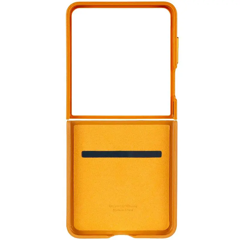 Шкіряний чохол Leather Case (AAA) для Samsung Galaxy Z Flip7 Brown - фото 3