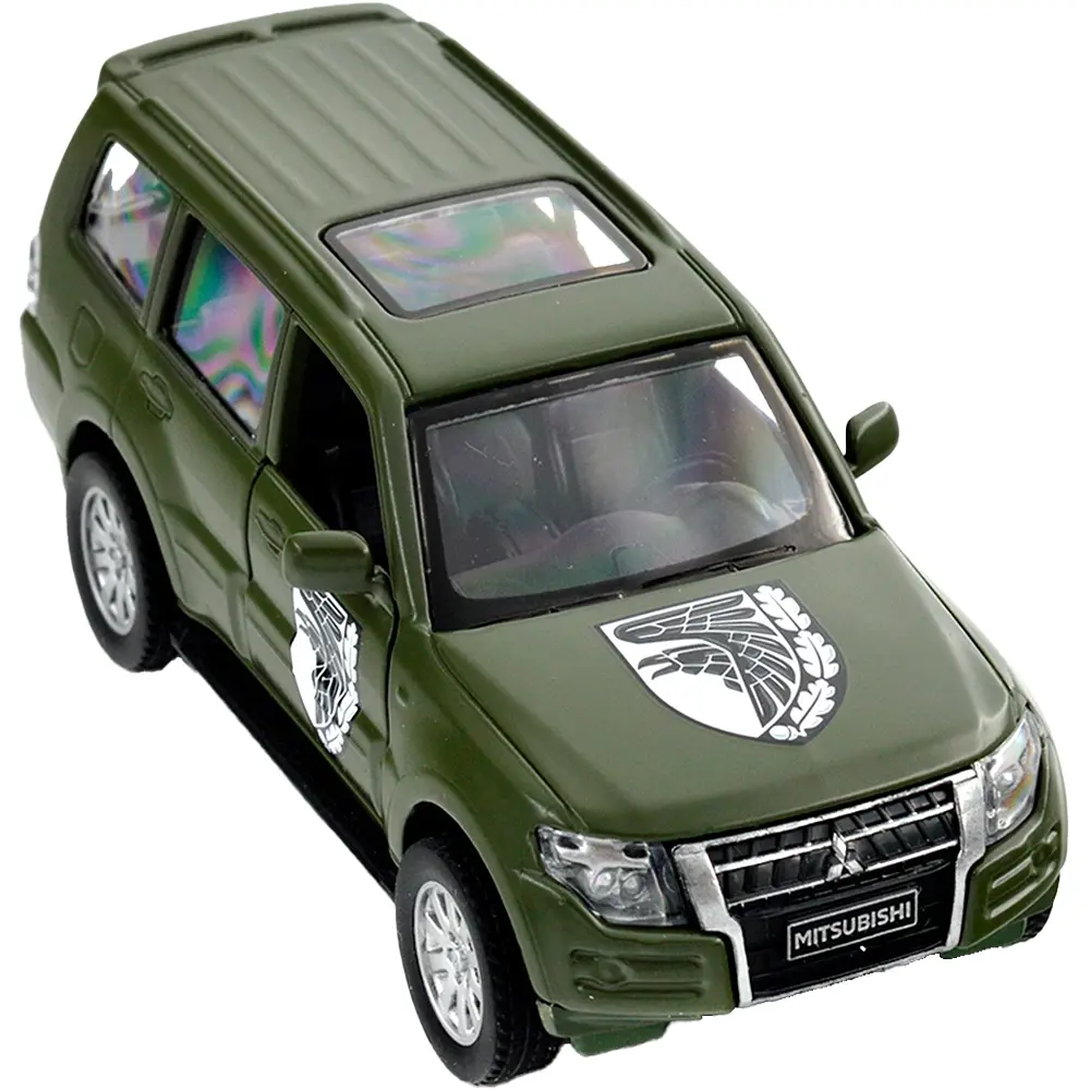 Машинка TechnoDrive серії Шеврони Героїв MITSUBISHI PAJERO 4WD TURBO "93 ОМБр" - фото 7