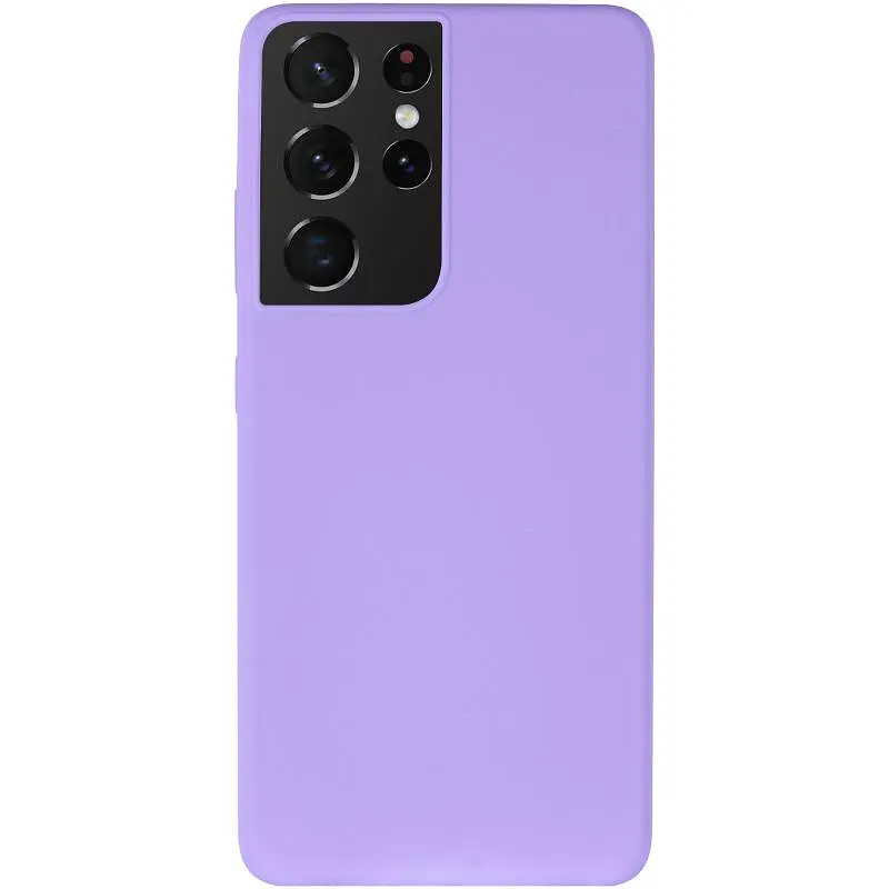 Чохол Silicone Cover Ummi Lakshmi (AA) для Samsung Galaxy S21 Ultra Бузковий / Dasheen - фото 2