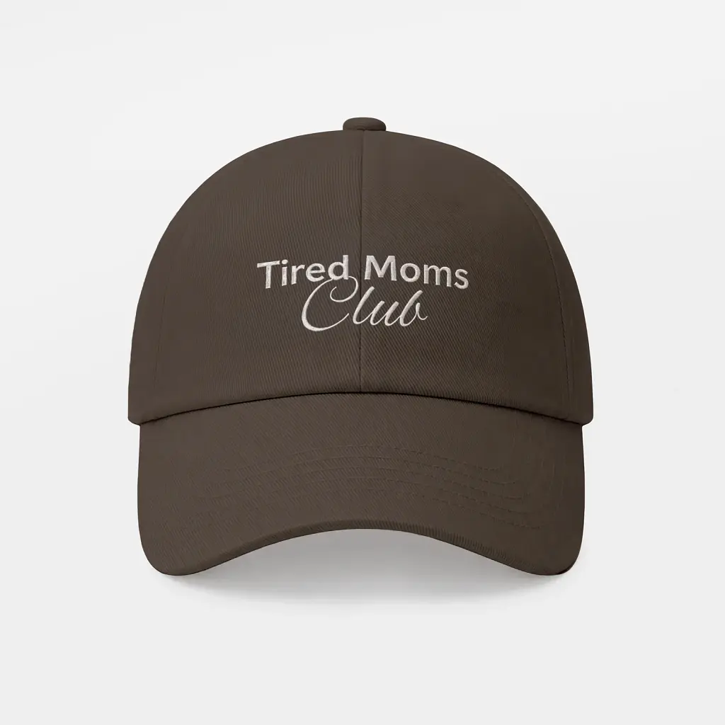 Кепка «Tired Moms Club» коричнева - фото 6