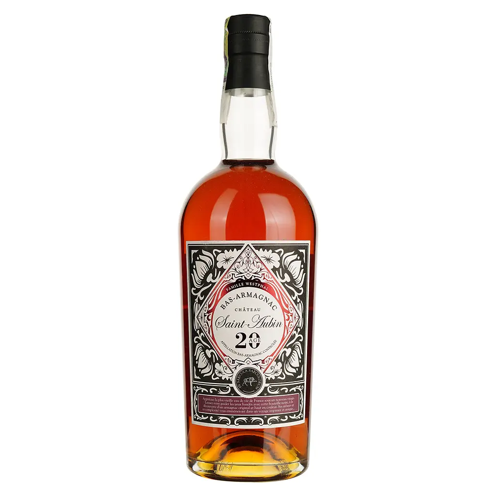 Арманьяк Saint Aubin Bas Armagnac Age 20, 43% 0.7 л в коробке (3760253566650) - фото 2
