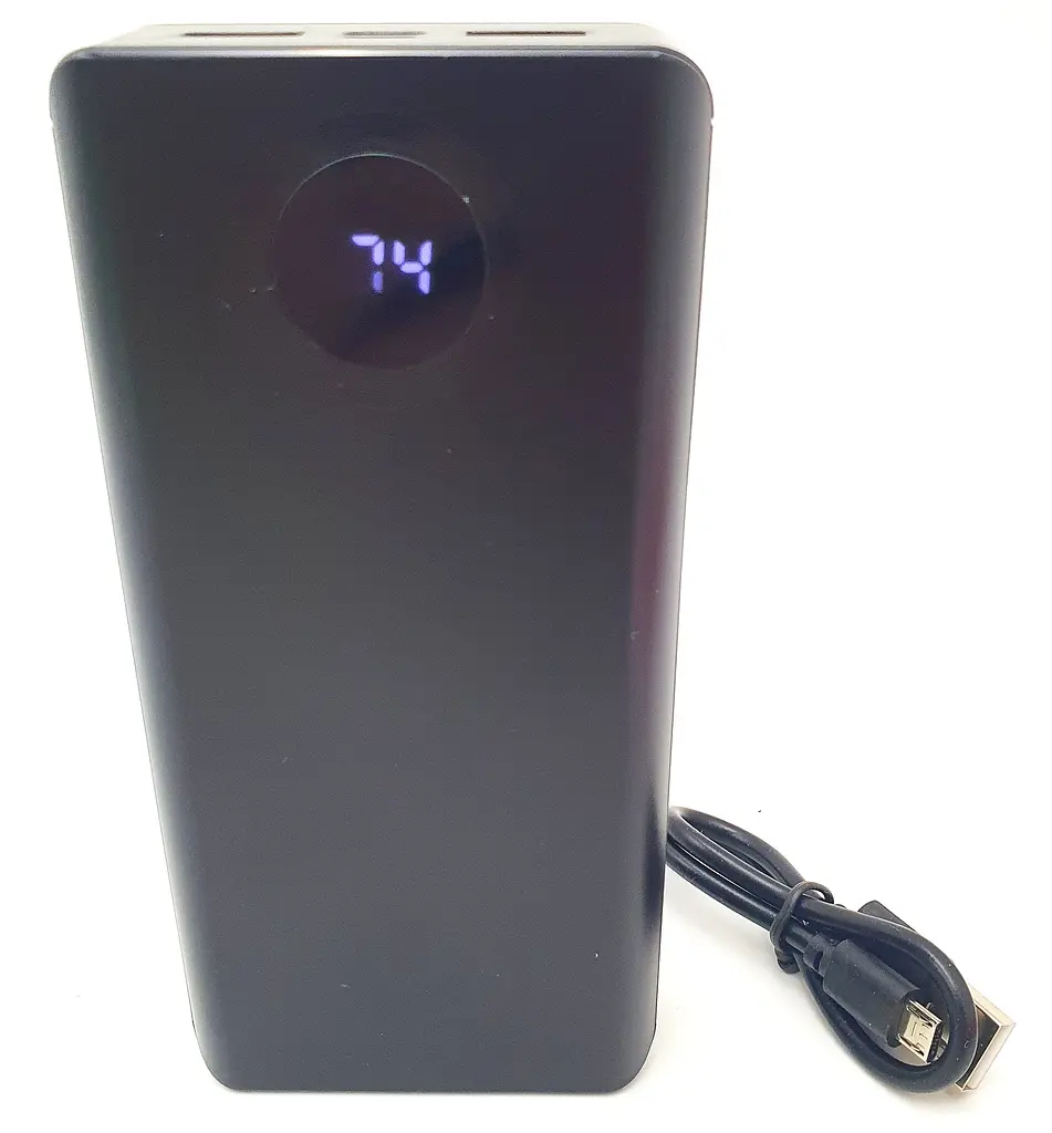 Портативний акумулятор заряджання USB портативний зарядний пристрій Power Bank TORIMA TRM-1020 20000 mAh чорний