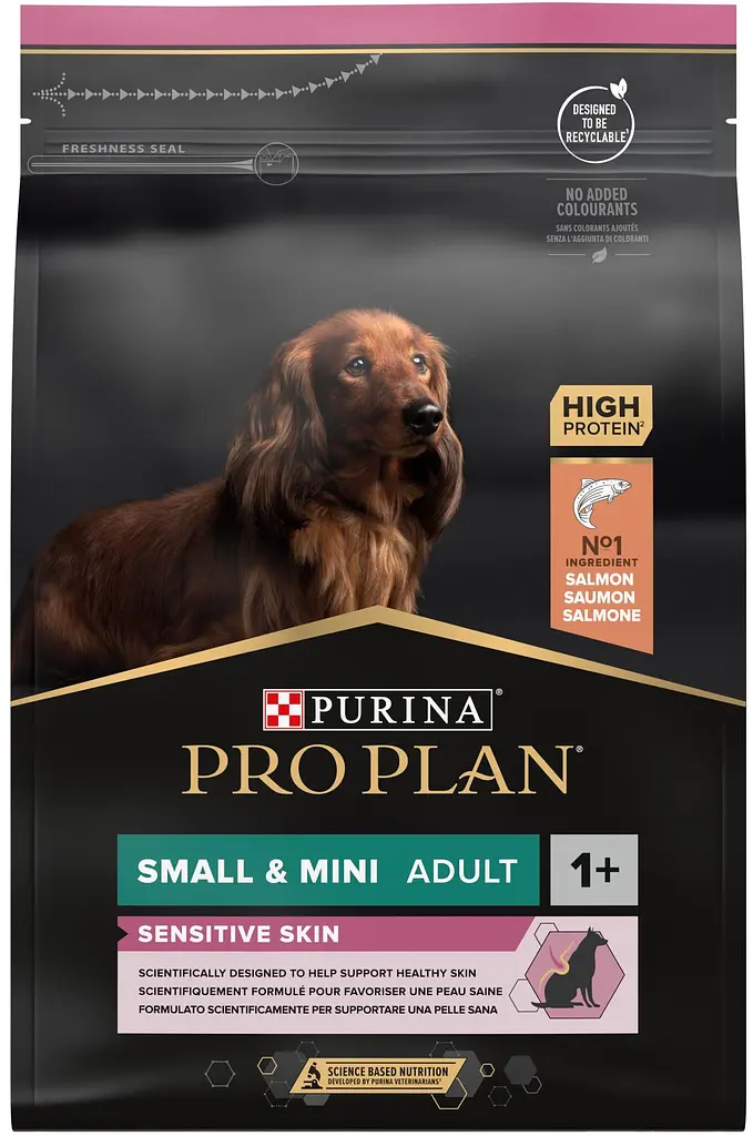 Сухий корм для дрібних порід із чутливою шкірою Purina Pro Plan Small&Mini 700г - лосось