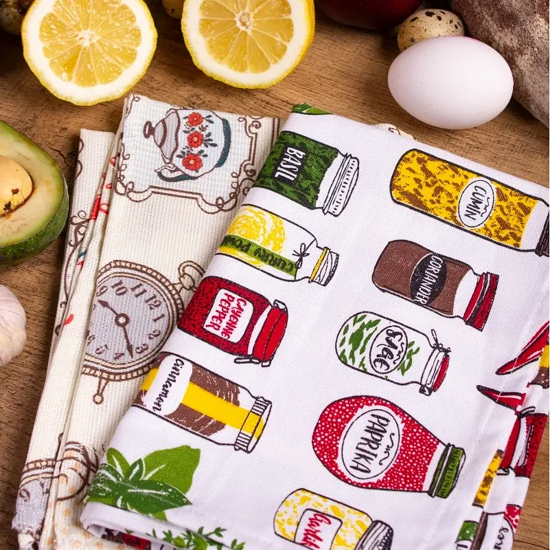 Набор полотенец MirSon №635 Fun kitchen 50х30 см 2 шт. (2200006740575) - фото 2