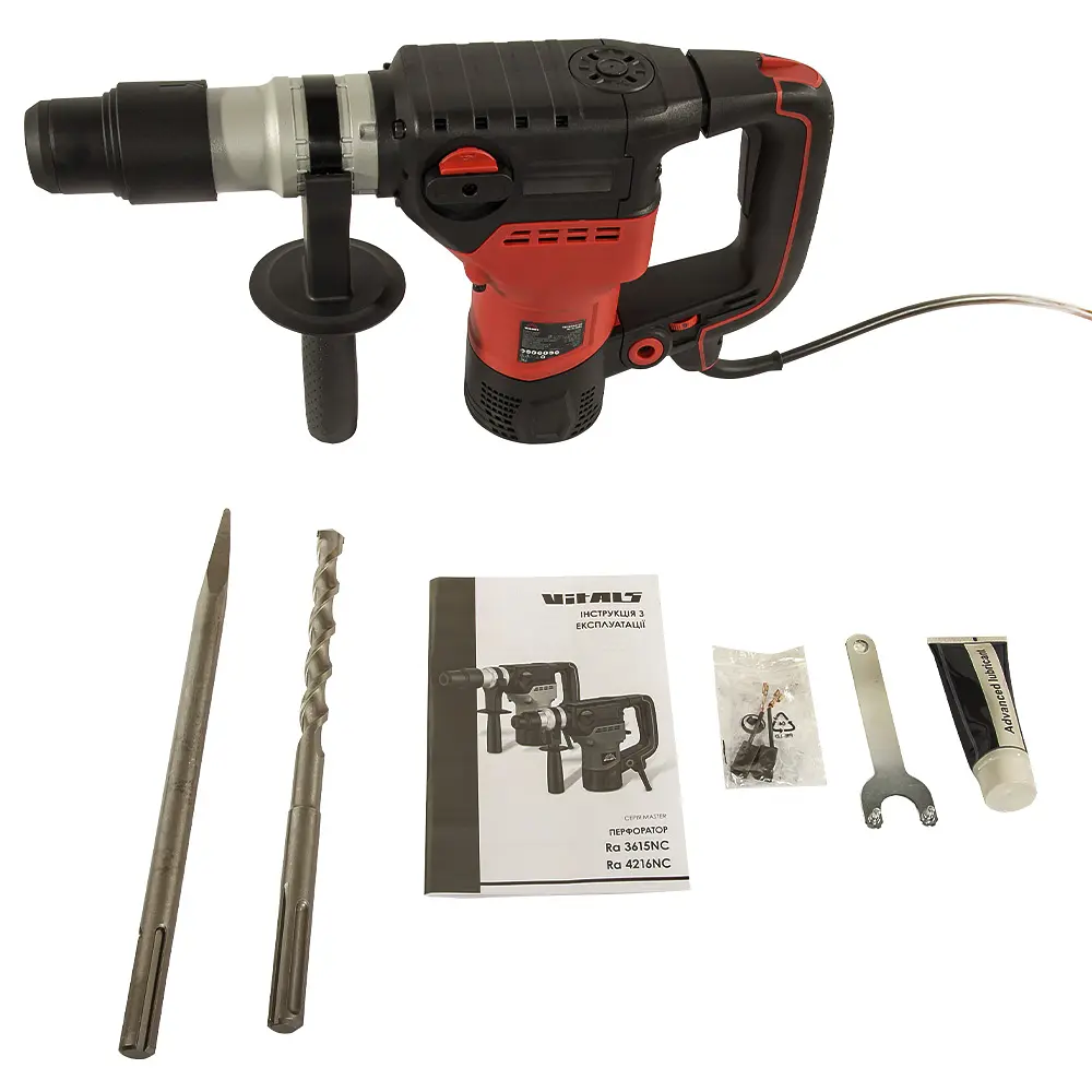 Vitals Перфоратор Master Ra 4216NC SDS-max 1600Вт 12Дж кейс 8.7кг - фото 2
