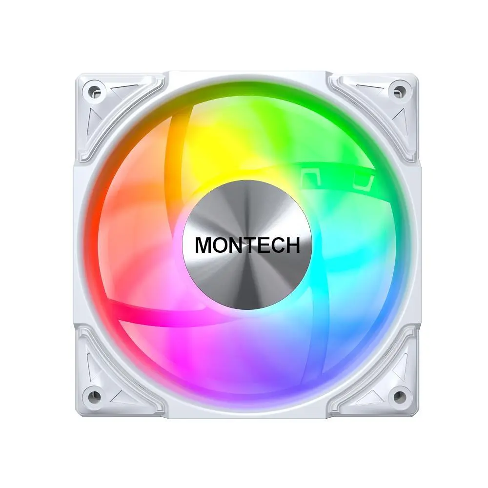 Корпусний вентилятор 120MM METAL PRO 12 ARGB PWM WHITE MONTECH - фото 2