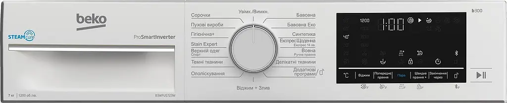 Стиральная машина Beko B3WFU5723W-UA 7 кг инвертор - фото 4