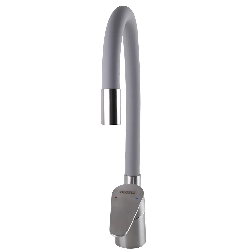 Змішувач для кухні Globus Lux Main SM-203SG Сірий - фото 4