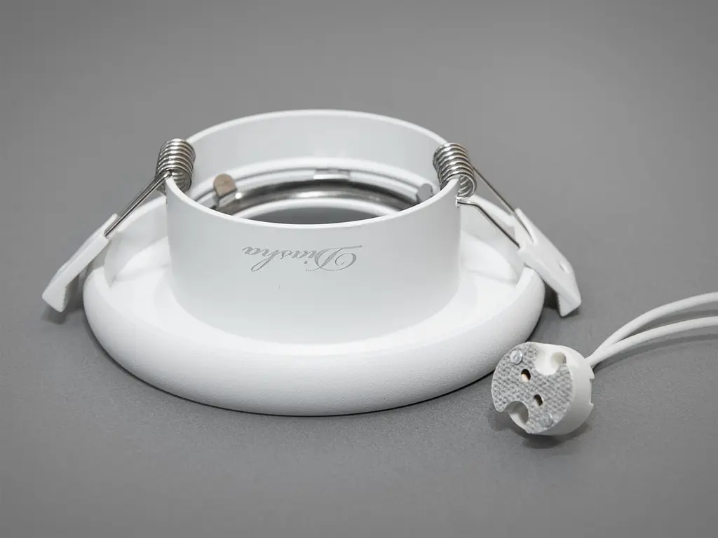 Світильник вбудований Diasha PR-10-WH MR16 G5.3, 40 Вт, білий, алюміній, IP20, для коридору, кухні, ванної - фото 3