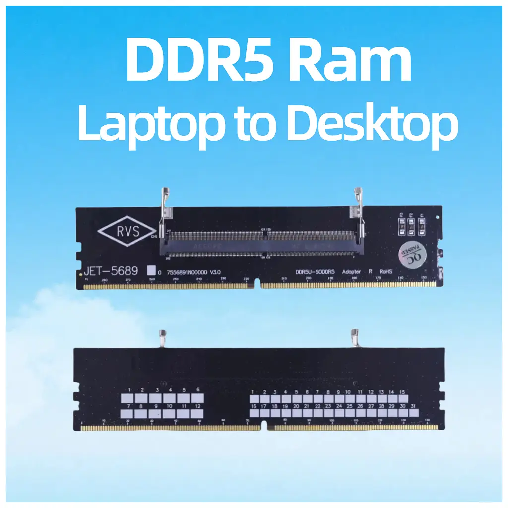 Конвертор Dynamode DDR5 Laptop SO-DIMM to Desktop DIMM RAM Memory (DM-DDR5-DIMM-Converter) - фото 2
