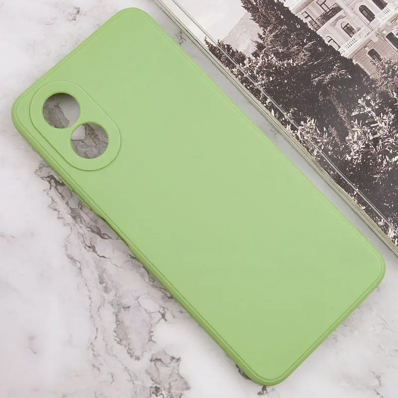 Силиконовый чехол Candy Full Camera для Oppo A38 / A18 Фисташковый - фото 2