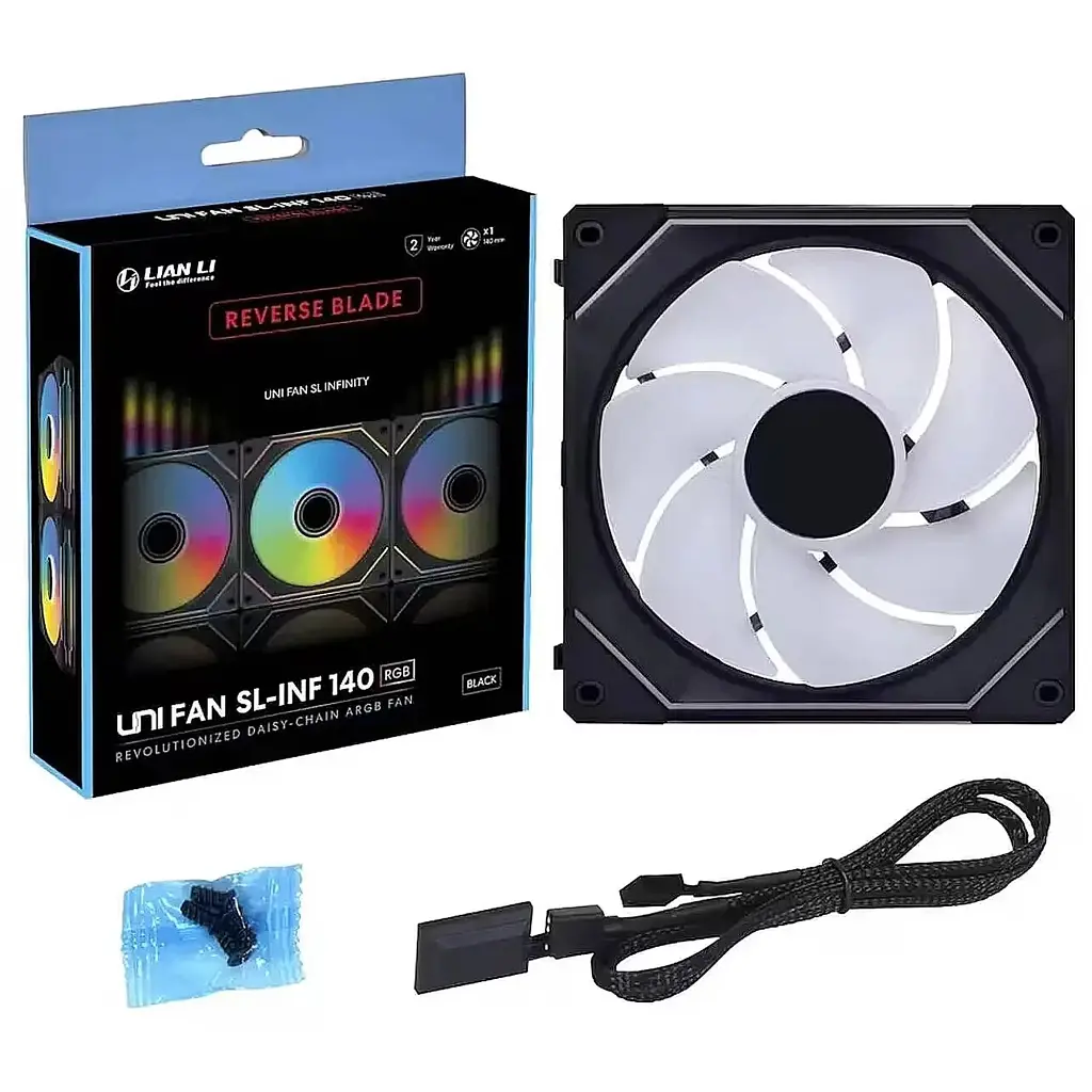 Кулер до корпусу Lian Li Uni Fan SL-INF WIRELESS Reverse, 140-1 (G99.14RSLIN1W1B.00) - фото 4
